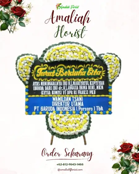 Papan Bunga Duka berbek industrial estate sidoarjo